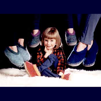 Felted Slippers for the Family