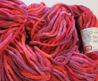 Plush Cotton Chenille - Wild Cherry