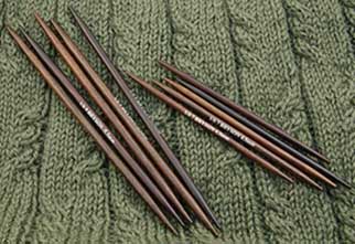 Rosewood 7" double Pointed Needles