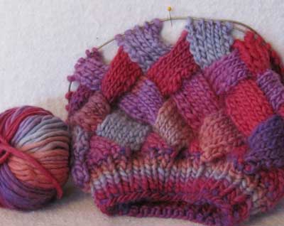 A Entrelac Hat Kit