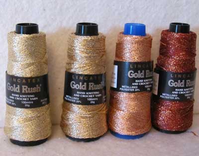 Glitter Yarn - Gold Rush - Gold to Copper Glitter Yarn - Gold Rush - Gold to Copper