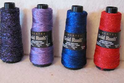 Glitter Yarn - Gold Rush - Purple to Red Glitter Yarn - Gold Rush - Purple to Red