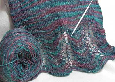 Irish Jig Shawl in Progress Irish Jig Shawl in Progress
