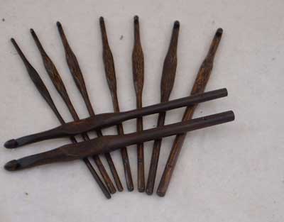 Palmwood Crochet Hooks by Laurel Hill
