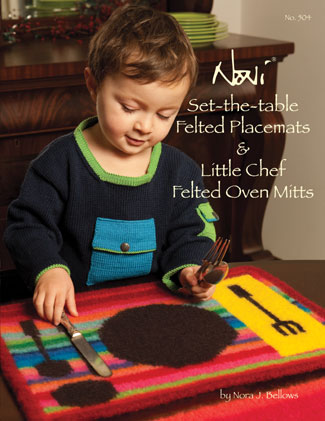 Set the Table Felted Place Mats and Mitts