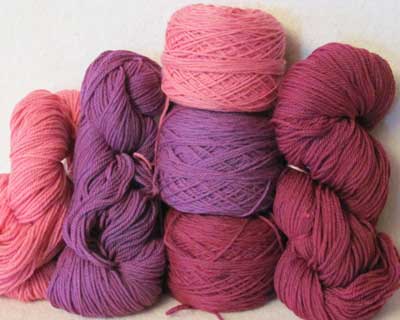 Shepherd's Wool - A new Rosy color group Shepherd's Wool - A new Rosy color group