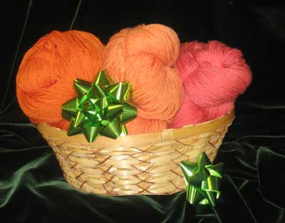 Shepherd's Wool in Gift Basket- The Warm Colors