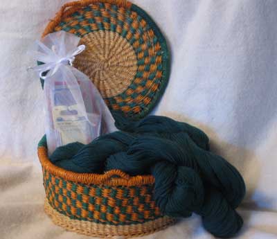 Sock Lovers Gift Basket with Shepherd's Wool