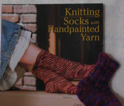 Knitting Socks with hand Painted Yarns by Sulcoski