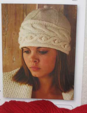 Woolly Wormhead - Tamya - classic cabled tam knitting pattern