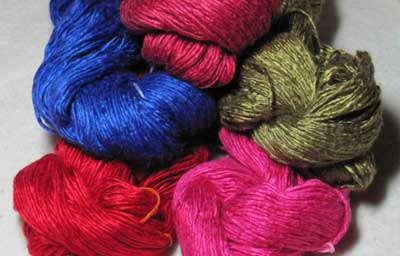 Duke Silk Yarn in Jewel Tones Duke Silk Yarn in Jewel Tones